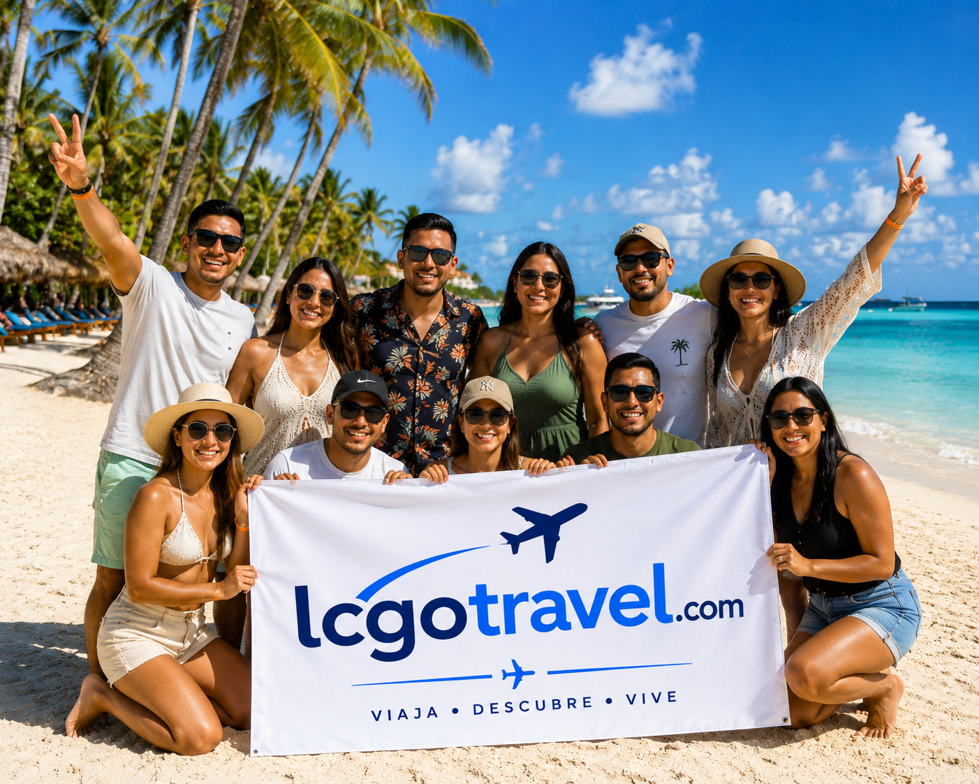 Grupo en playa